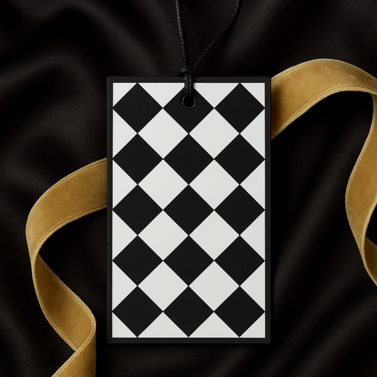 Diamond Print Tags | 3.5x2.5 Inches | Pack Of 25 Pieces