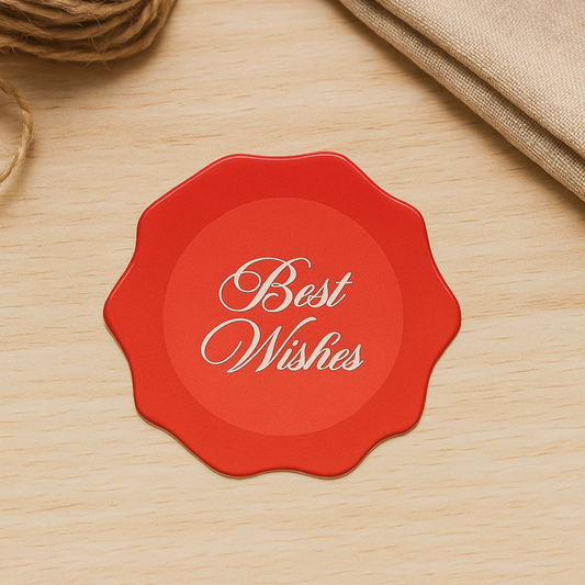 Best Wishes Gift Tags | 2.1x2.1 Inches | Pack Of 25 Pieces