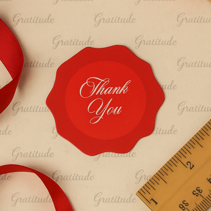 Thank you Gift Tags | 2.1x2.1 Inches | Pack Of 25 Pieces