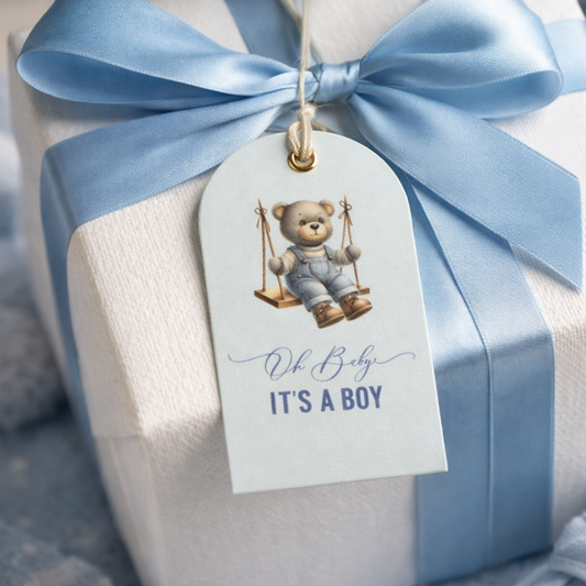 Baby Gift Tags | 4.5x2.5 Inches | Pack Of 25 Pieces