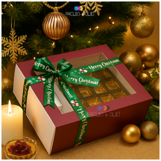 Hamper Gift Box for Chocolates & Cookies – 10.5x8.5x4 Inches