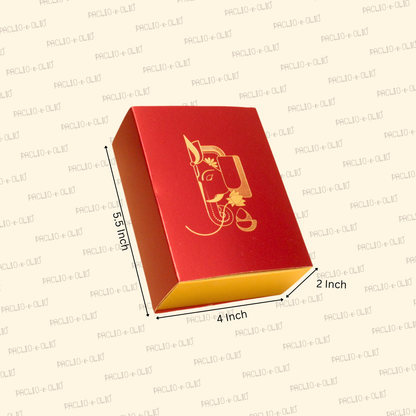 6 Cavity Chocolate Box | 5.5x4x2 Inches | Ganesh Chaturthi