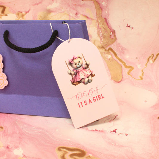 Baby Gift Tags | 4.5x2.5 Inches | Pack Of 25 Pieces