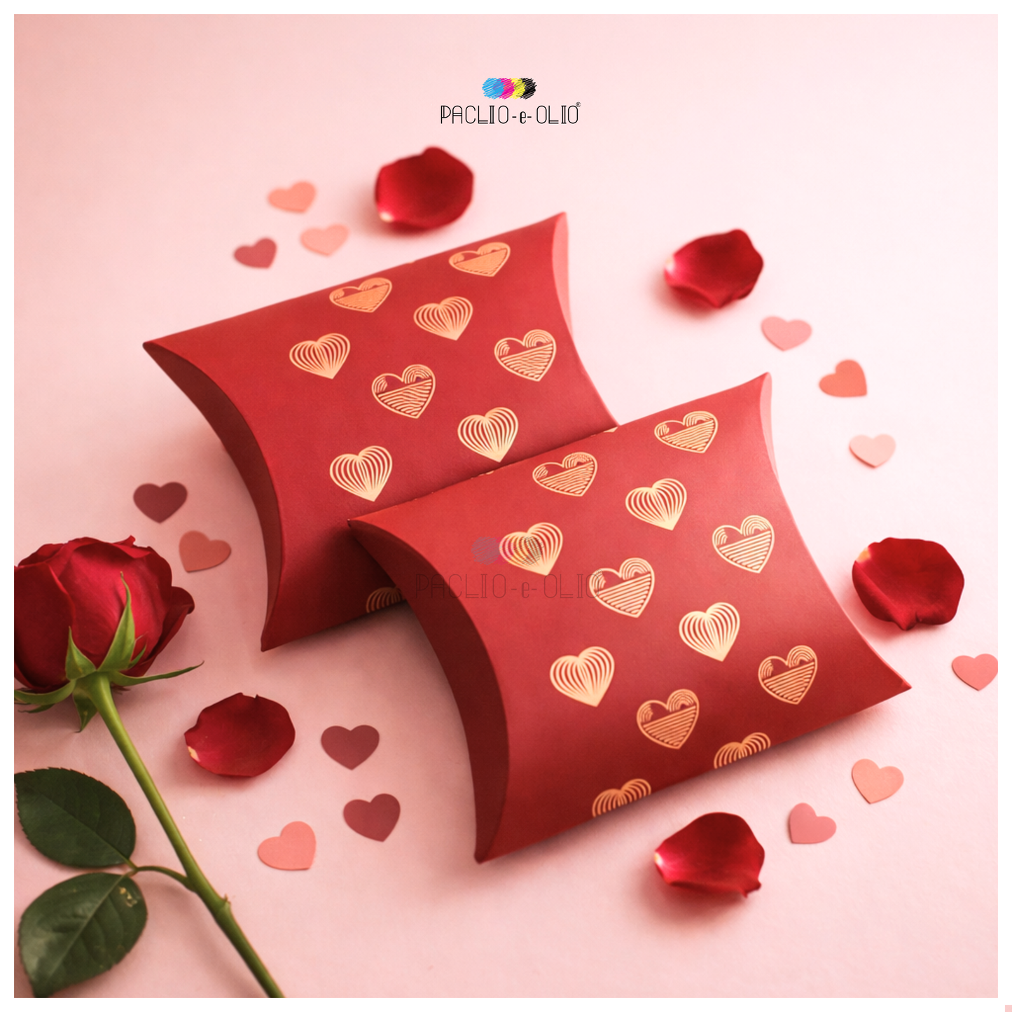 Valentine Pillow Box | 4.3x4.3x1.7 Inches