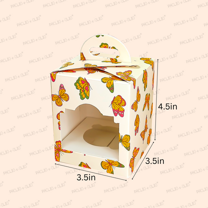 1 Cupcake Box (3.5x3.5x4.5 INCHES)