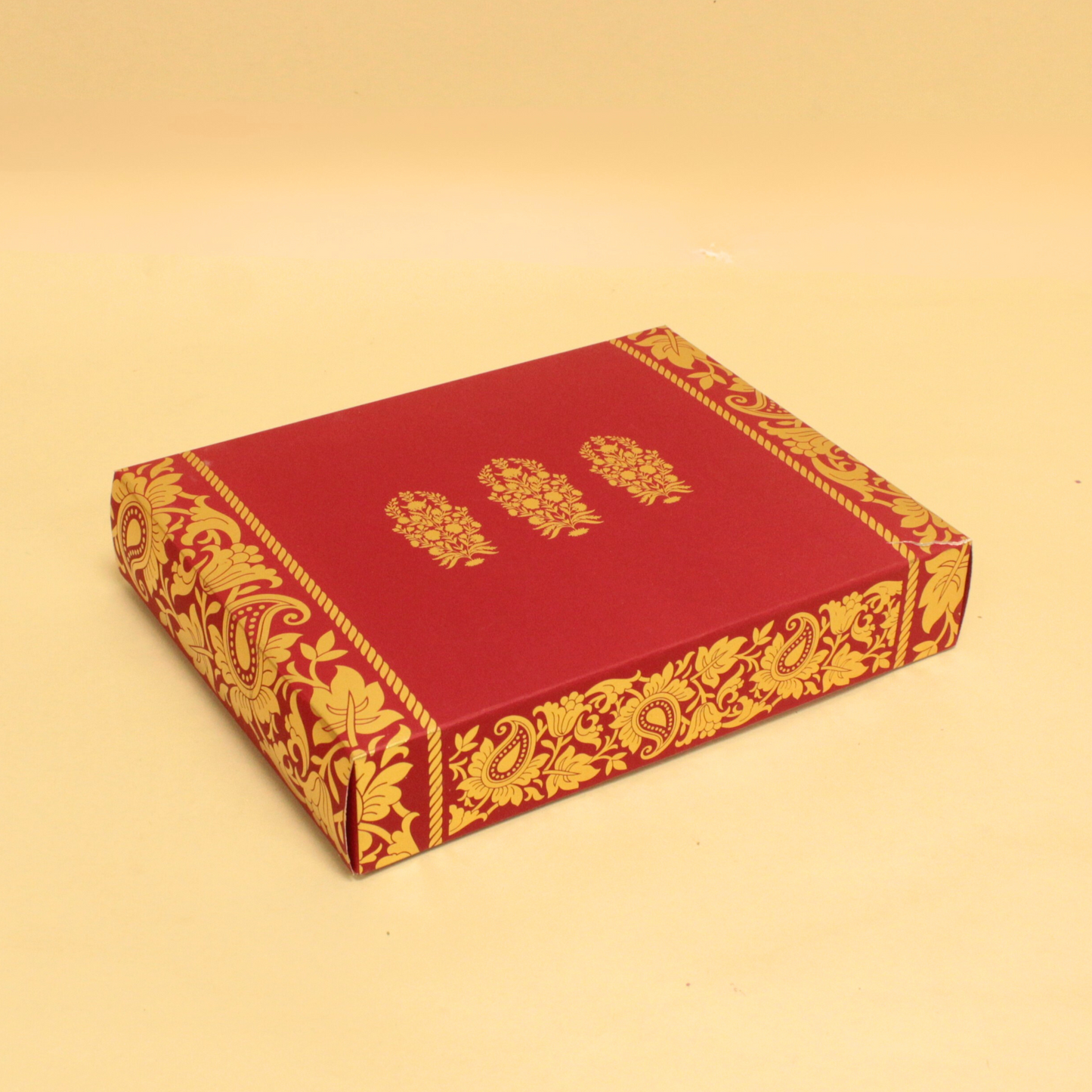 12 Cavity Foil Chocolate Box (8.5x6.5x1.5 Inches)