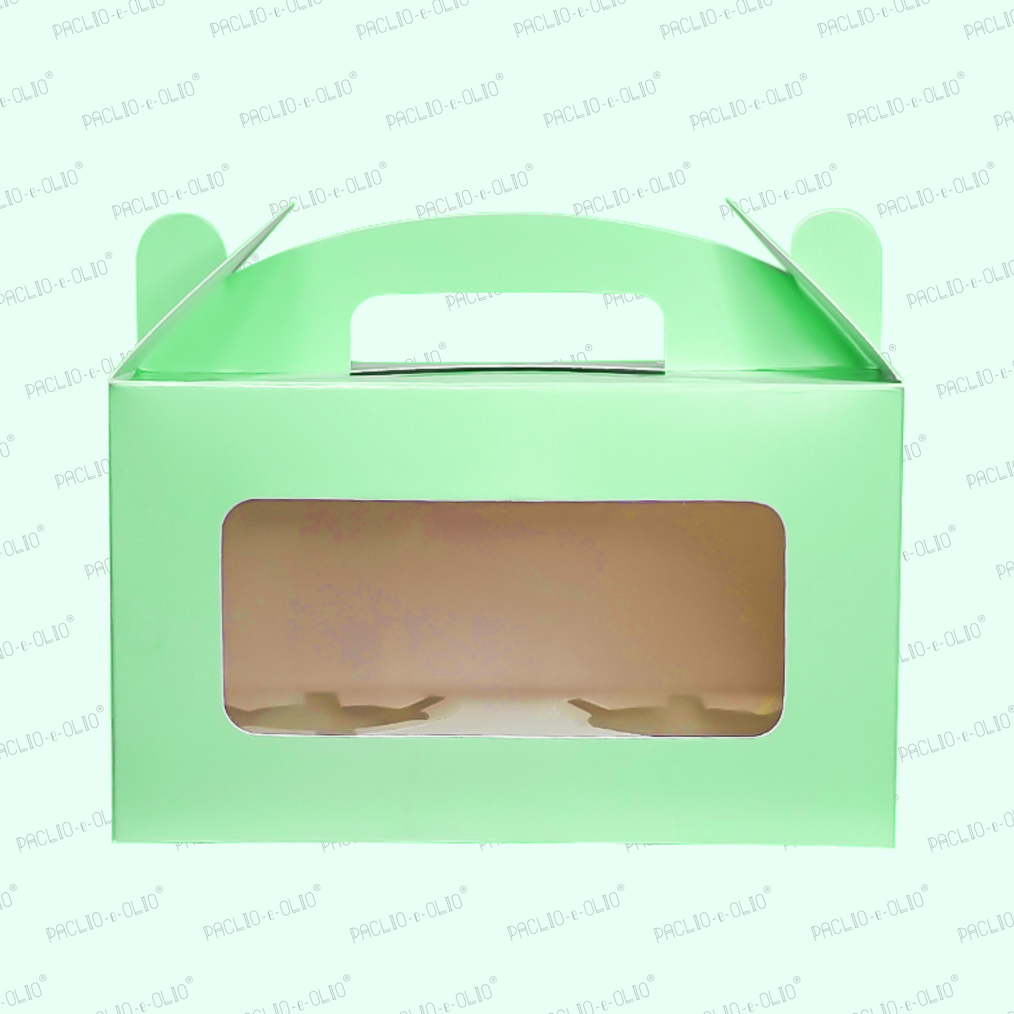 TWO Cupcake BOX (7x4x3.5 INCHES)