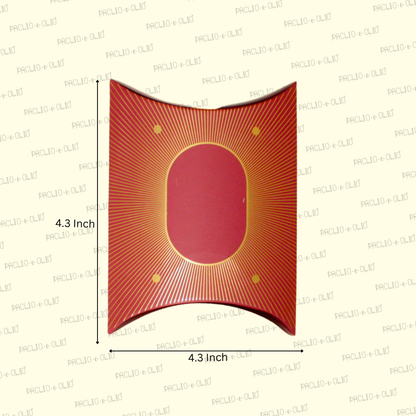 Rakhi Pillow Box (4.3x4.3x1.7 Inches)