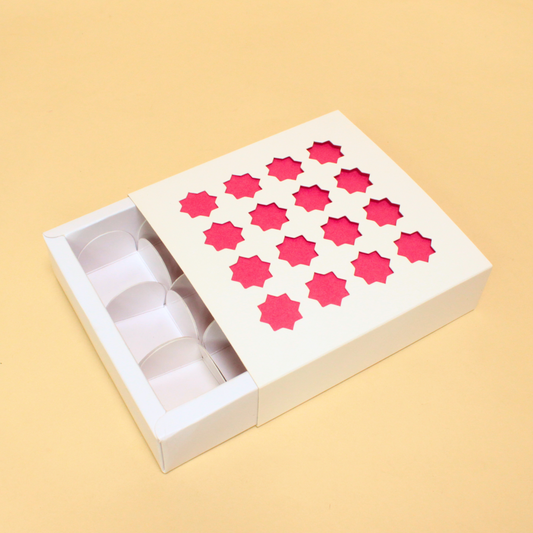 Diwali 9 Cavity Chocolate Box (5.5x5.5x1.5 Inches)
