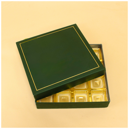 16 Cavity Rigid Chocolate Box (7.5x7.5x1.5 Inches)