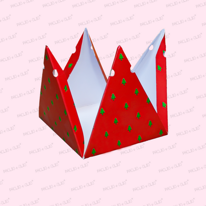 Christmas Pyramid Box (4x4x4 Inches)