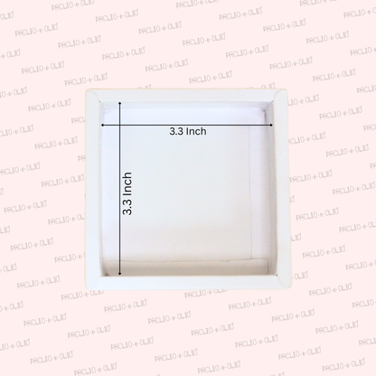 4 Cavity Chocolate Box | 4.5x4.5x1.5 Inches