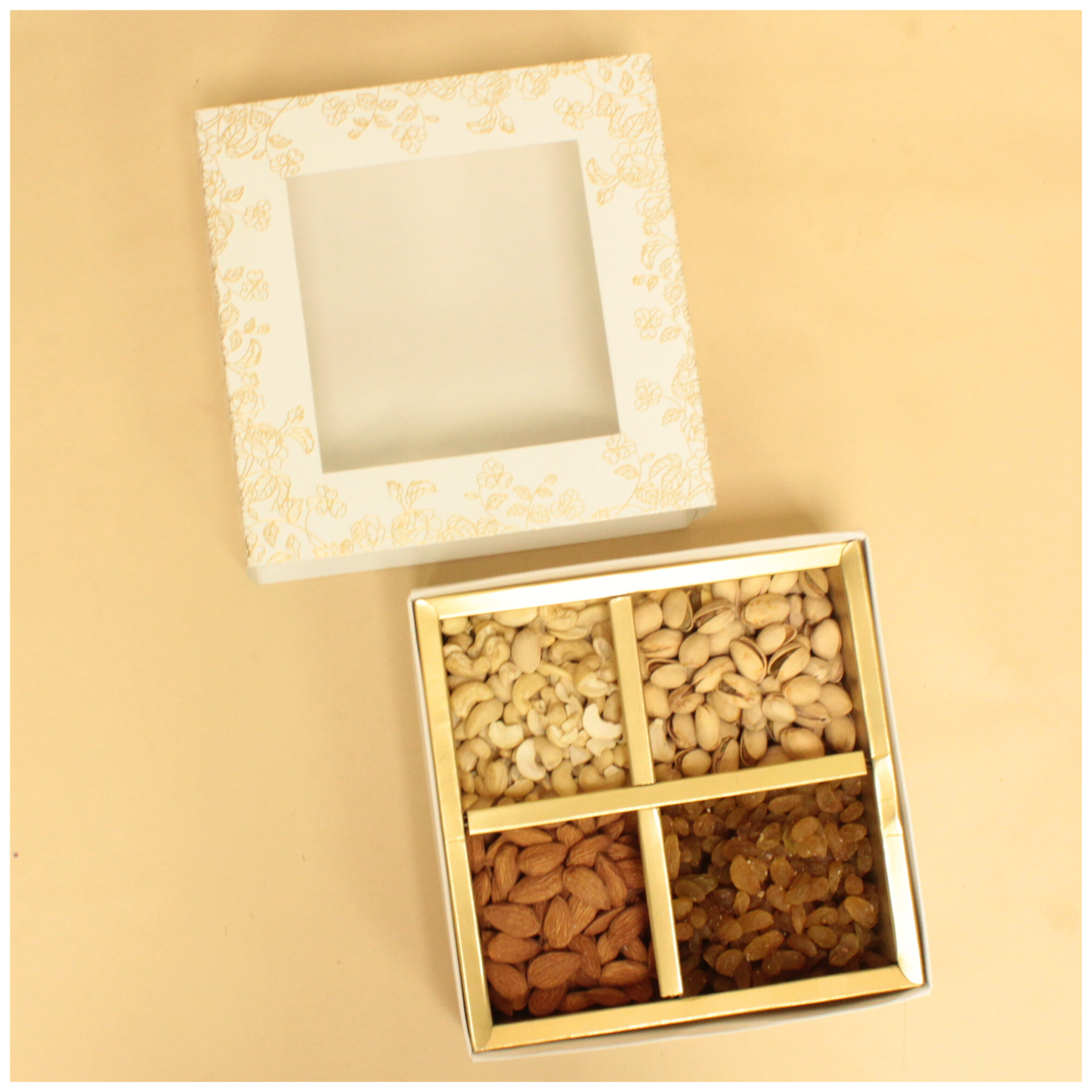 Dryfruit Hamper Box (7.5x7.5x3 Inches)