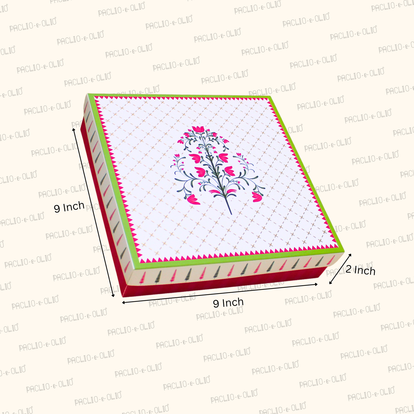 Top Bottom Hamper Box | 9x9x2 Inches