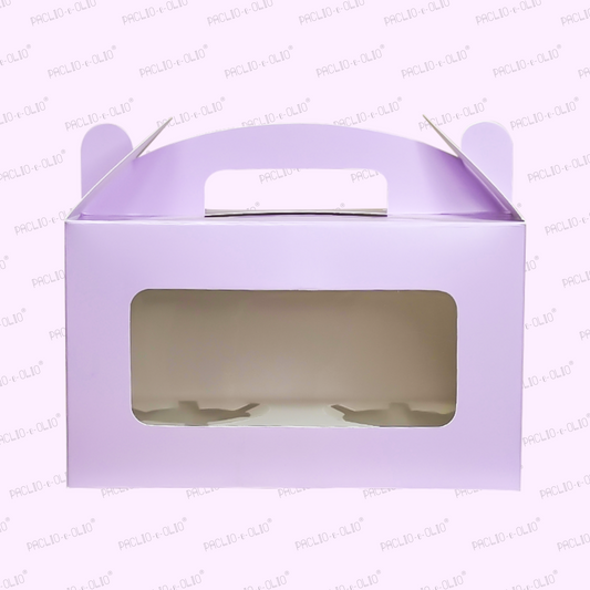 TWO Cupcake BOX (7x4x3.5 INCHES)