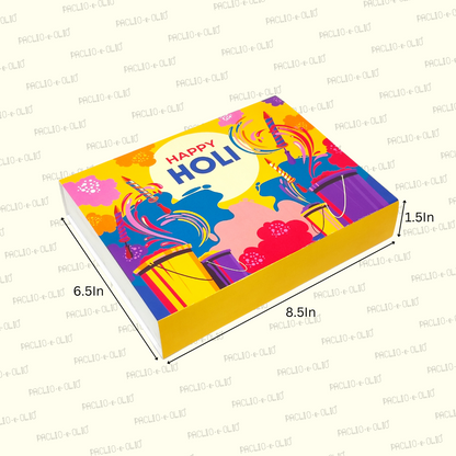 12 CAVITY HOLI CHOCOLATE BOX (8.5x6.5x1.5 INCHES)