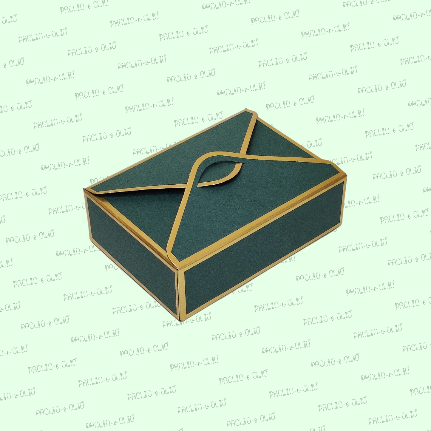 6 CAVITY CHOCOLATE ENVELOPE BOX (5x3.5x1.5 INCHES)