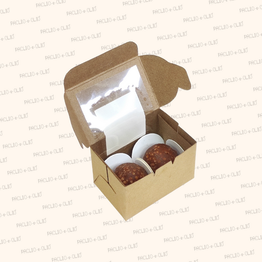 2 CAVITY CHOCOLATE BOX (3x2x2 INCHES)