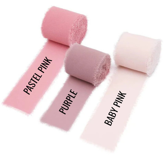 Chiffon Ribbons with frayed edges | 1.5 Inch