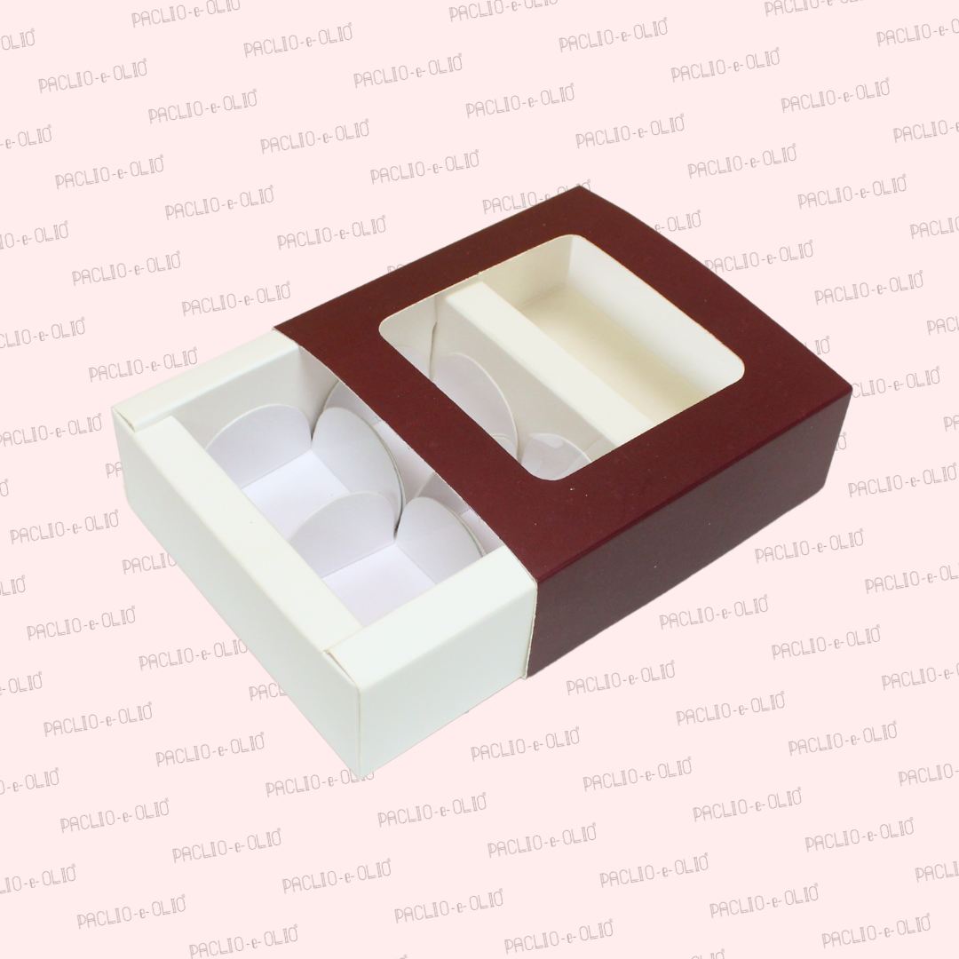 4 Cavity Chocolate Box (4.5x4.5x1.5 Inches)