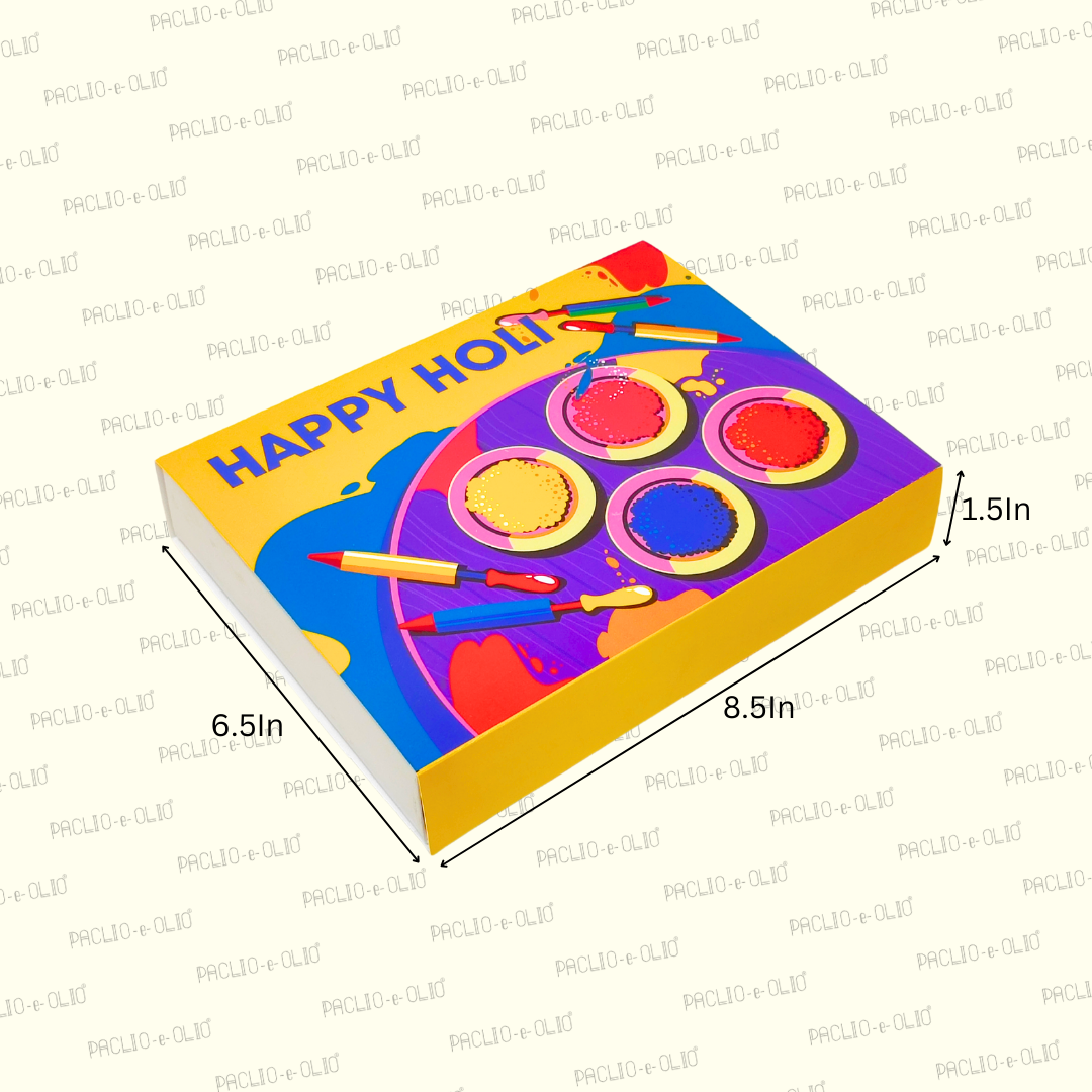 12 CAVITY HOLI CHOCOLATE BOX (8.5x6.5x1.5 INCHES)