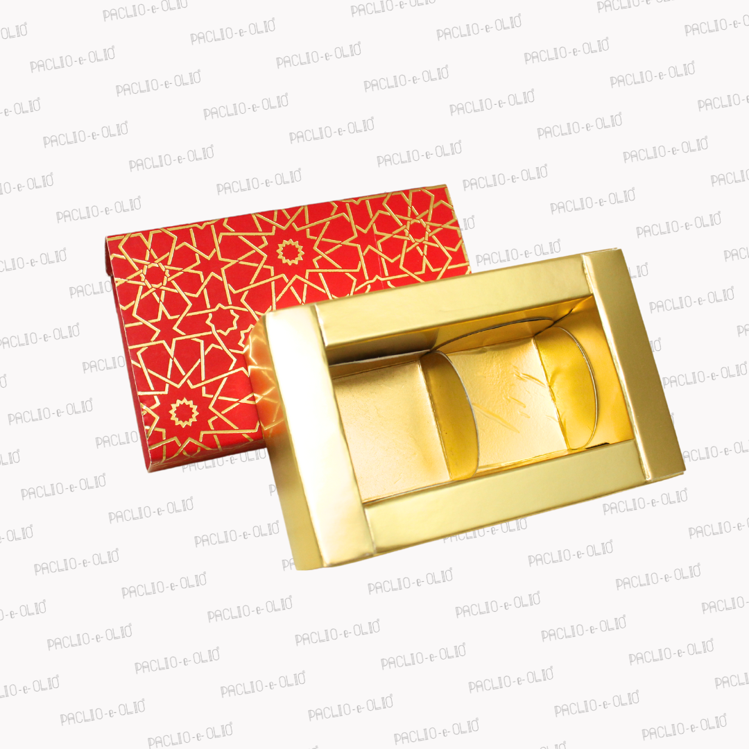 2 Cavity Chocolate Box | 4.2x2.7x1.5 Inches