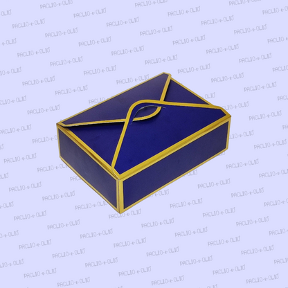 6 CAVITY CHOCOLATE ENVELOPE BOX (5x3.5x1.5 INCHES)