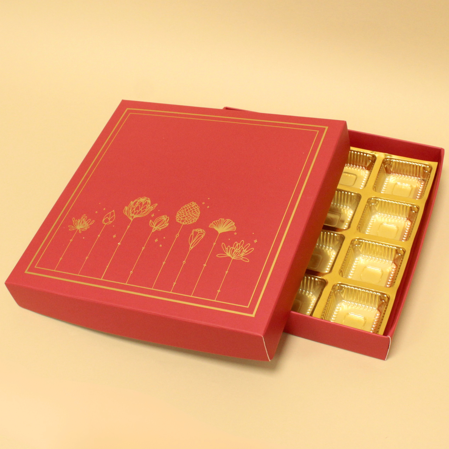 16 Cavity Chocolate Box | 7.5x7.5x1 Inches