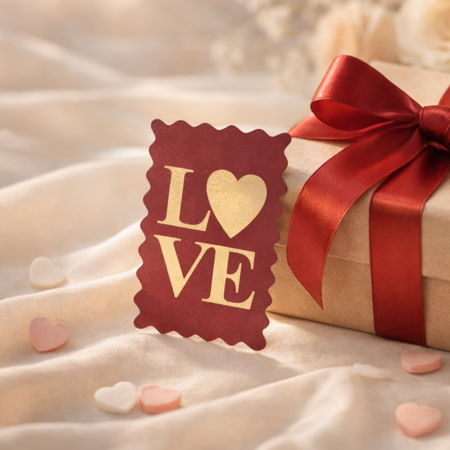 Love Foil  Tag | 4x3 Inches