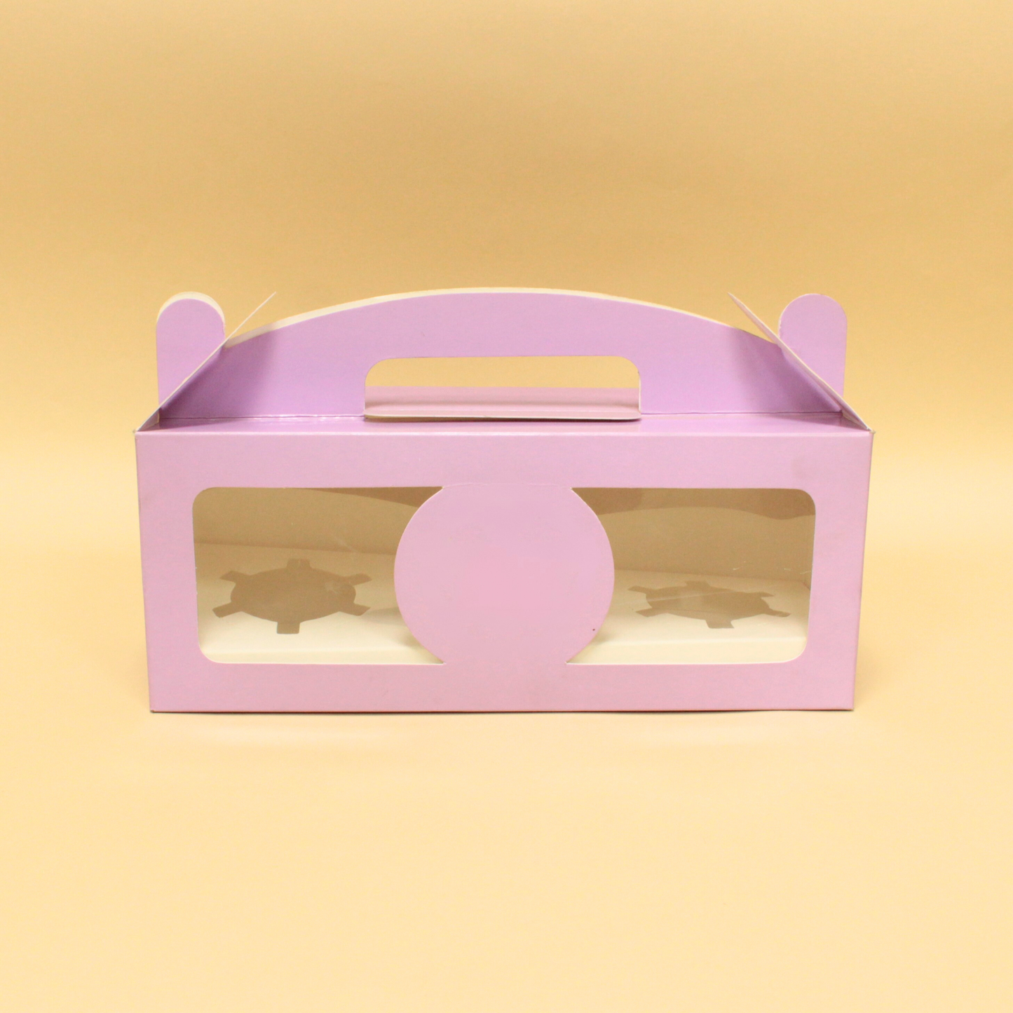 Three Cupcake Box | 10x4x3.5 Inches
