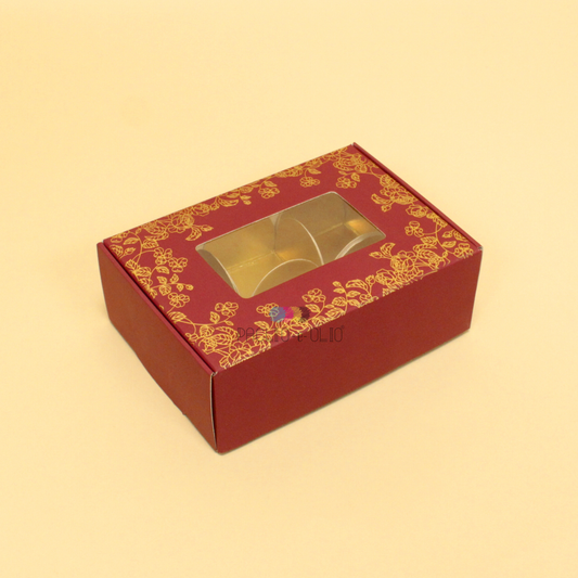 6 Cavity Chocolate Box | 5x3.5x1.75 Inches