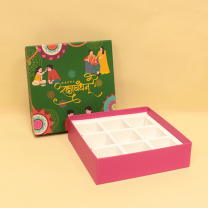 Rakhi Rigid Box (7.5x7.5x2 Inches)