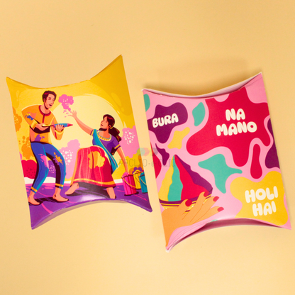 Holi Pillow Box | 4.5x4x1.5 Inches