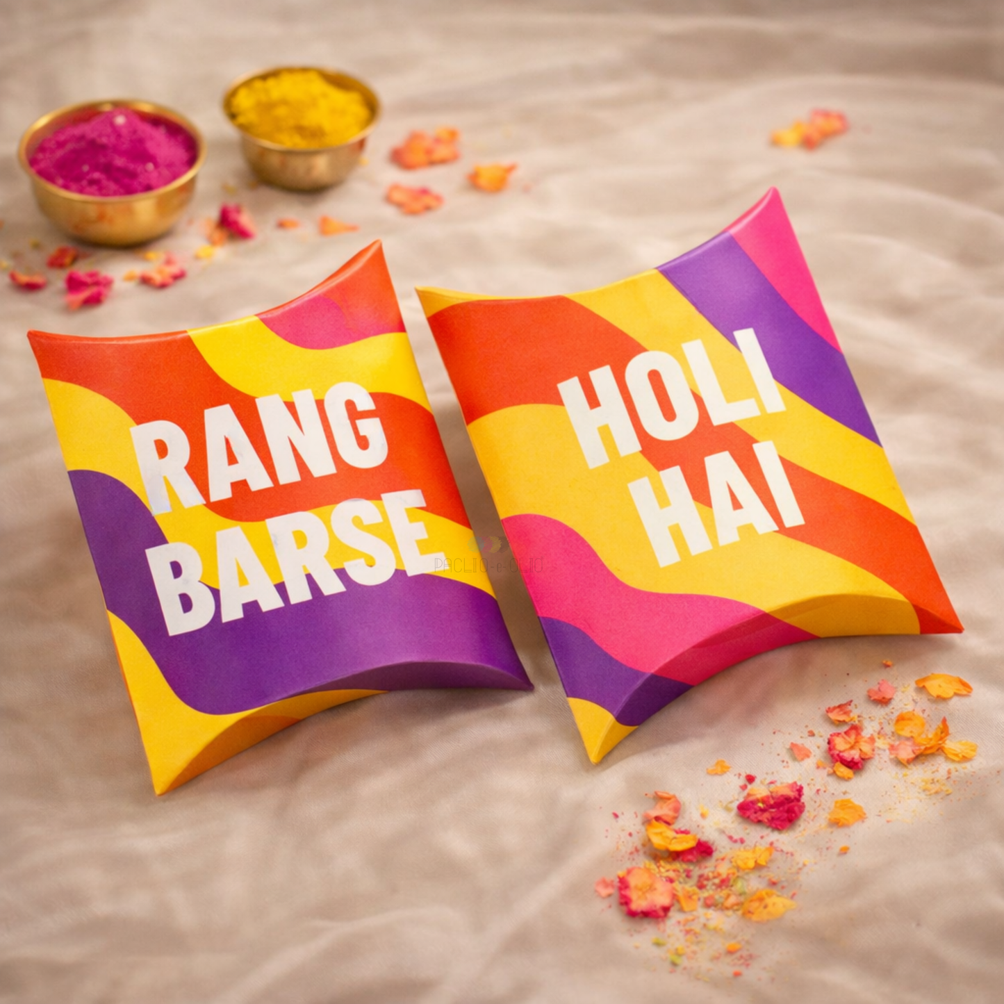 Holi Pillow Box | 4.5x4x1.5 Inches
