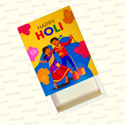 HOLI SWEET BOX 500gms (8.5x6.5x1.5 INCHES)