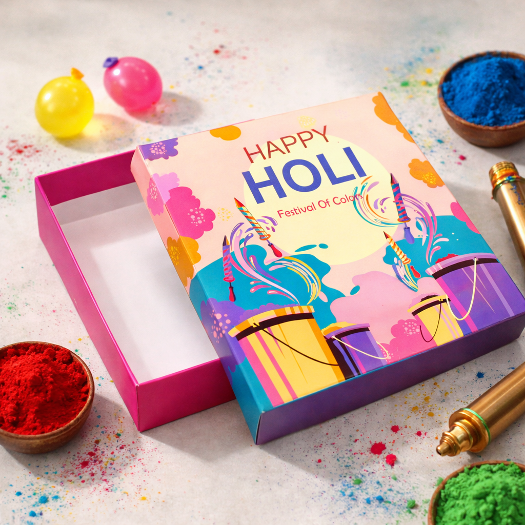 Holi Rigid  Box | 7.5x7.5x2 Inches