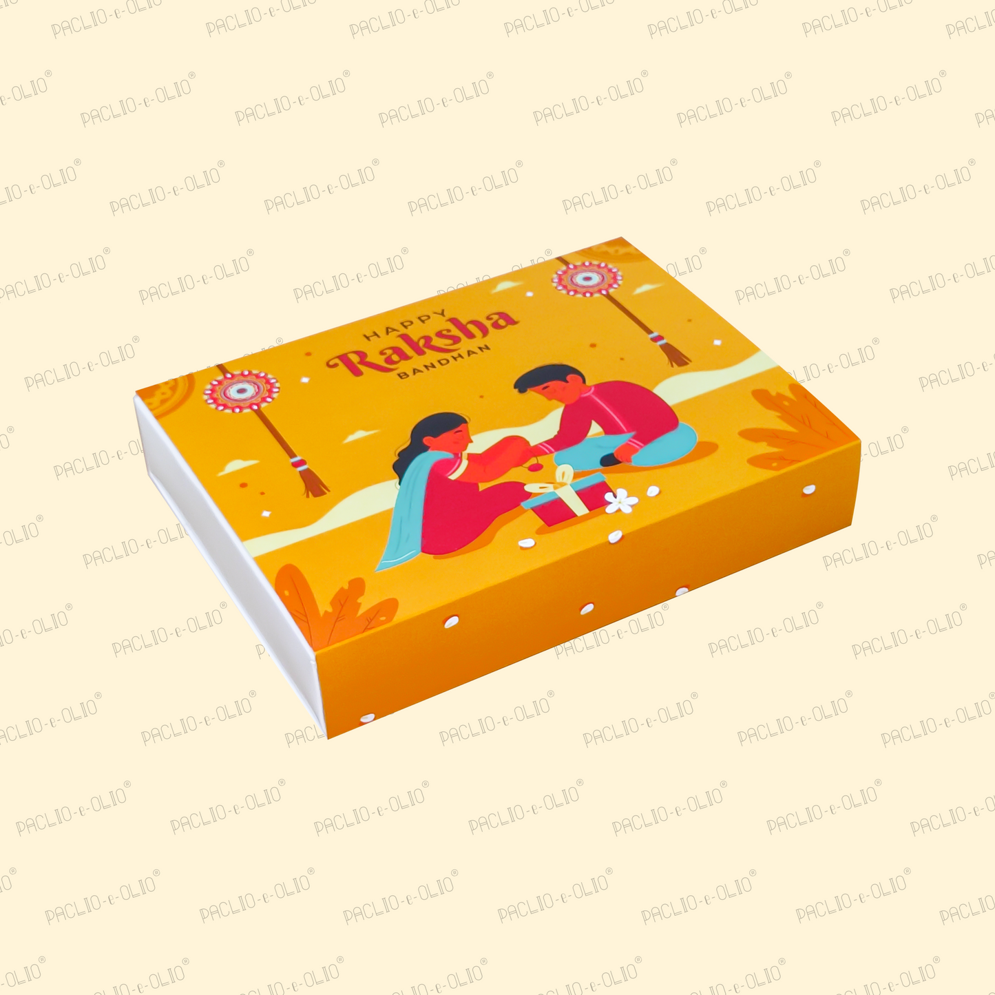 12 Cavity Rakhi Chocolate Box (8.5x6.5x1.5 INCHES)