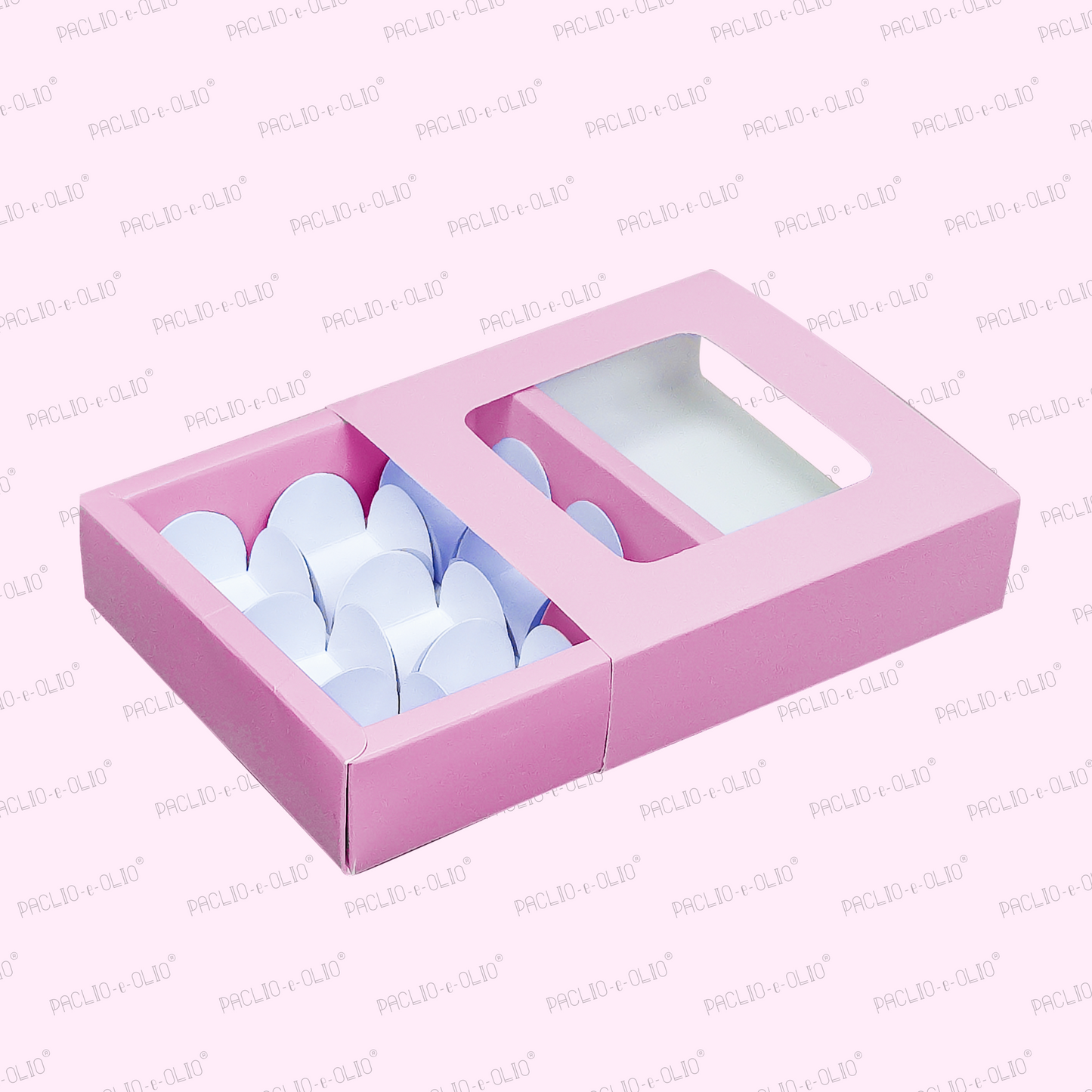 9 CAVITY CHOCOLATE BOX (5.5x5.5x1.5 INCHES)