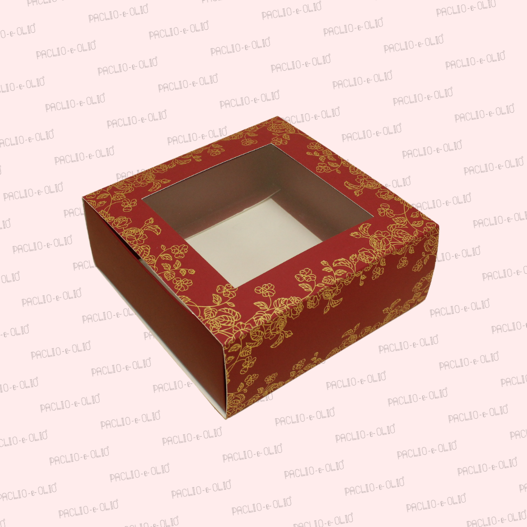 12 CAVITY CHOCOLATE BOX (8.5x6.5x1.5 INCHES)