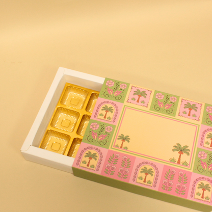12 Cavity Assorted Chocolate Box | 8.5x6.5x1.5 Inches
