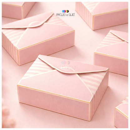 6 Cavity Chocolate Envelope Box | 5x3.5x1.5 Inches
