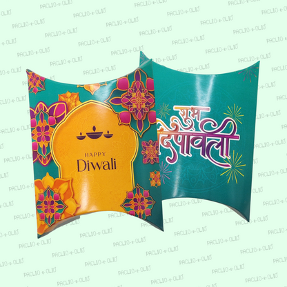 (Assorted) Diwali Pillow Box (4x4.5x1.5 Inches)