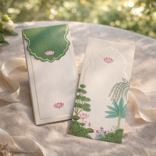 Mugal Print Art Envelope | 6.7X3.2 Inches | Pack Of 10 Pieces