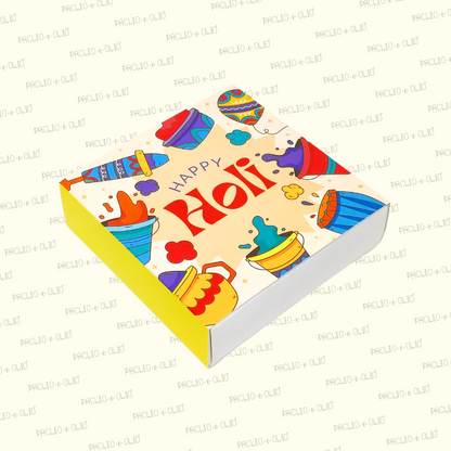 9 CAVITY HOLI CHOCOLATE BOX (5.5x5.5x1.5 INCHES)