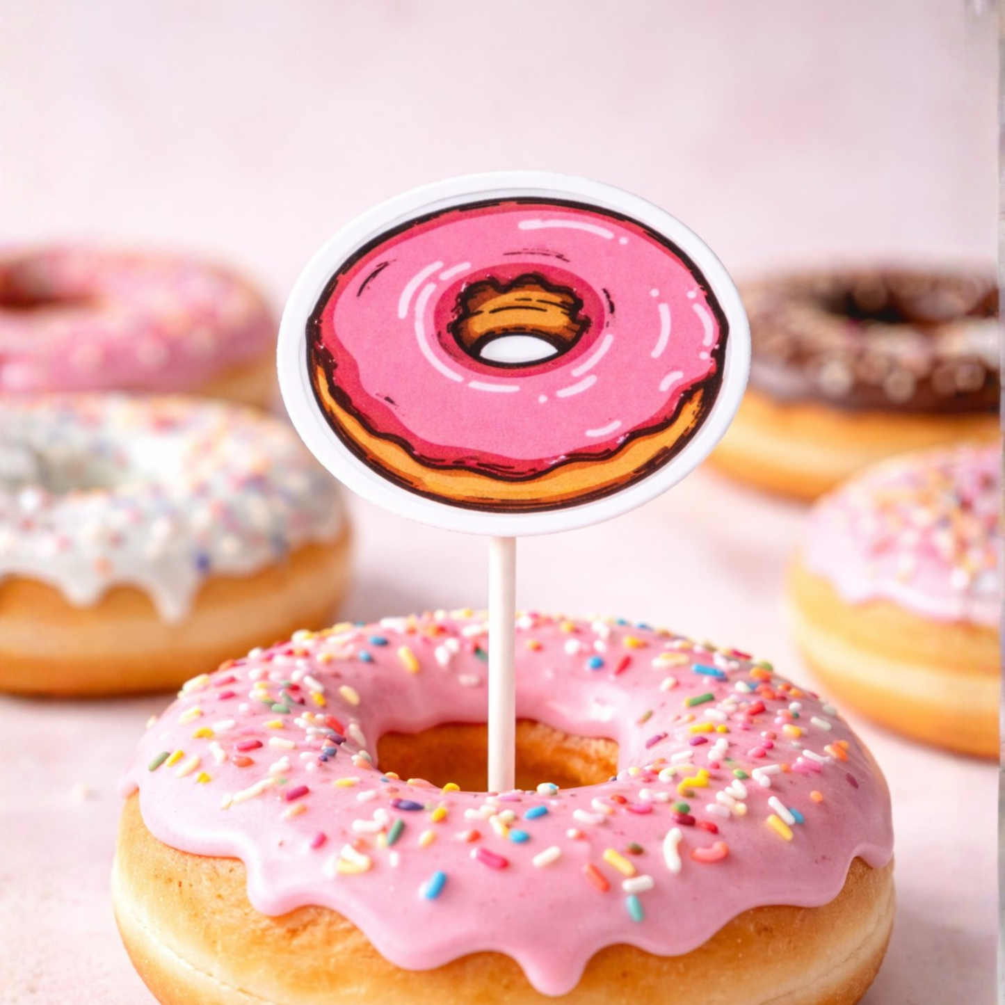 Donut Tags | 2.6x2 Inches | Pack Of 100 Pieces