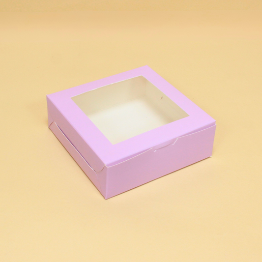 4 Pieces Brownie Box (6x6x2 Inches)