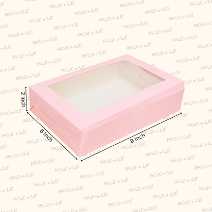 6 Pieces Brownie Box | 9x6x2 Inches