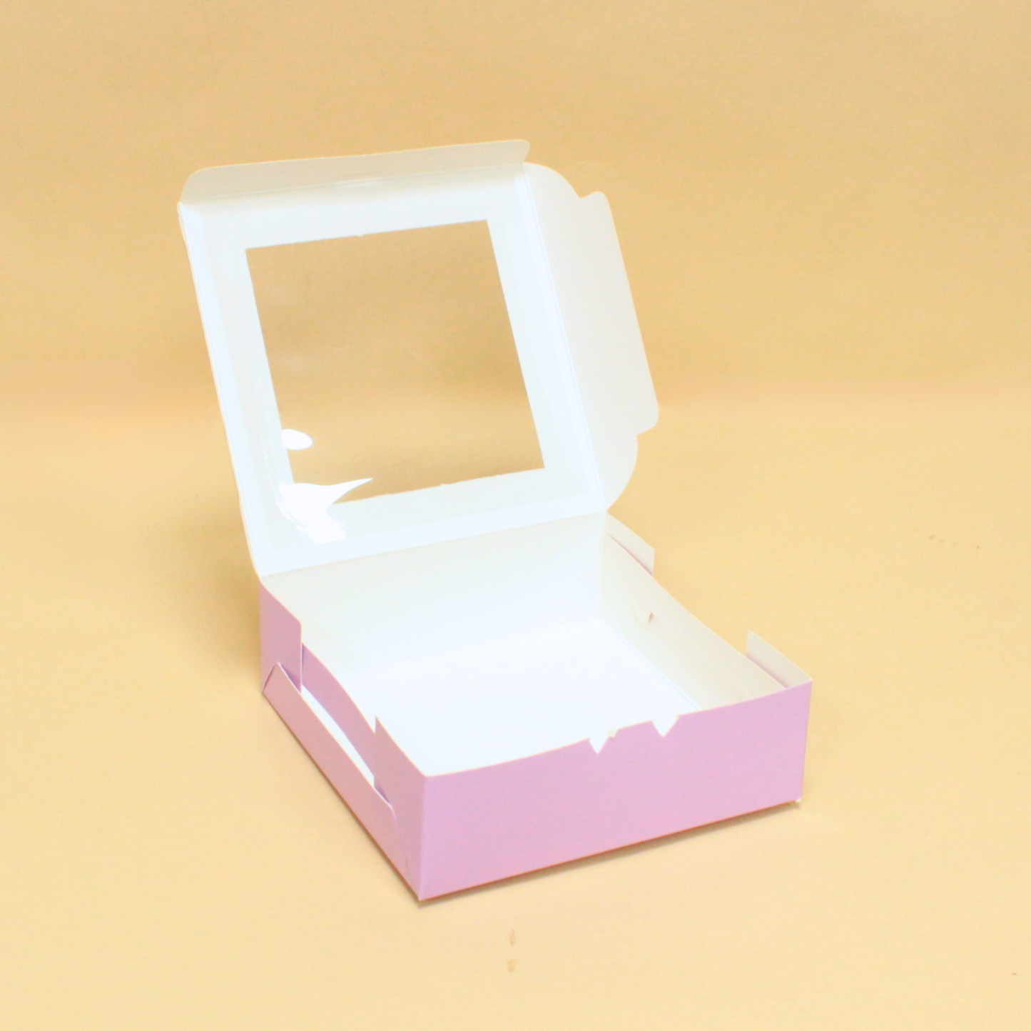 4 Pieces Brownie Box (6x6x2 Inches)
