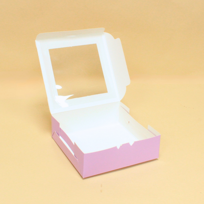 4 Pieces Brownie Box (6x6x2 Inches)