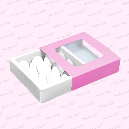 9 CAVITY CHOCOLATE BOX (5.5x5.5x1.5 INCHES)